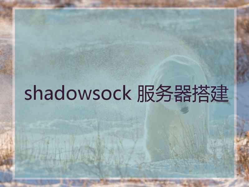 shadowsock 服务器搭建